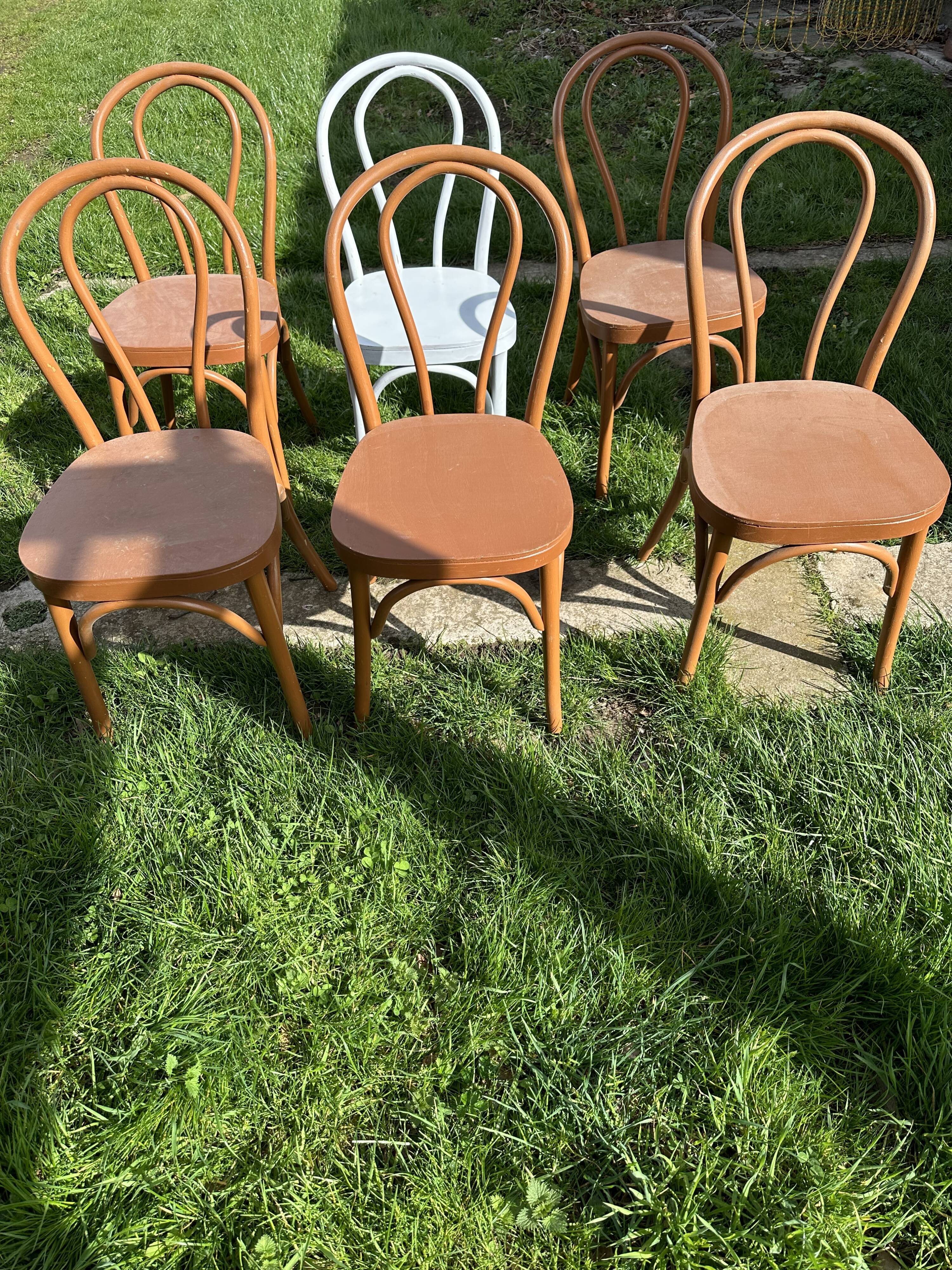 Set of 6 bistro chairs