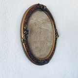 Golden old oval frame