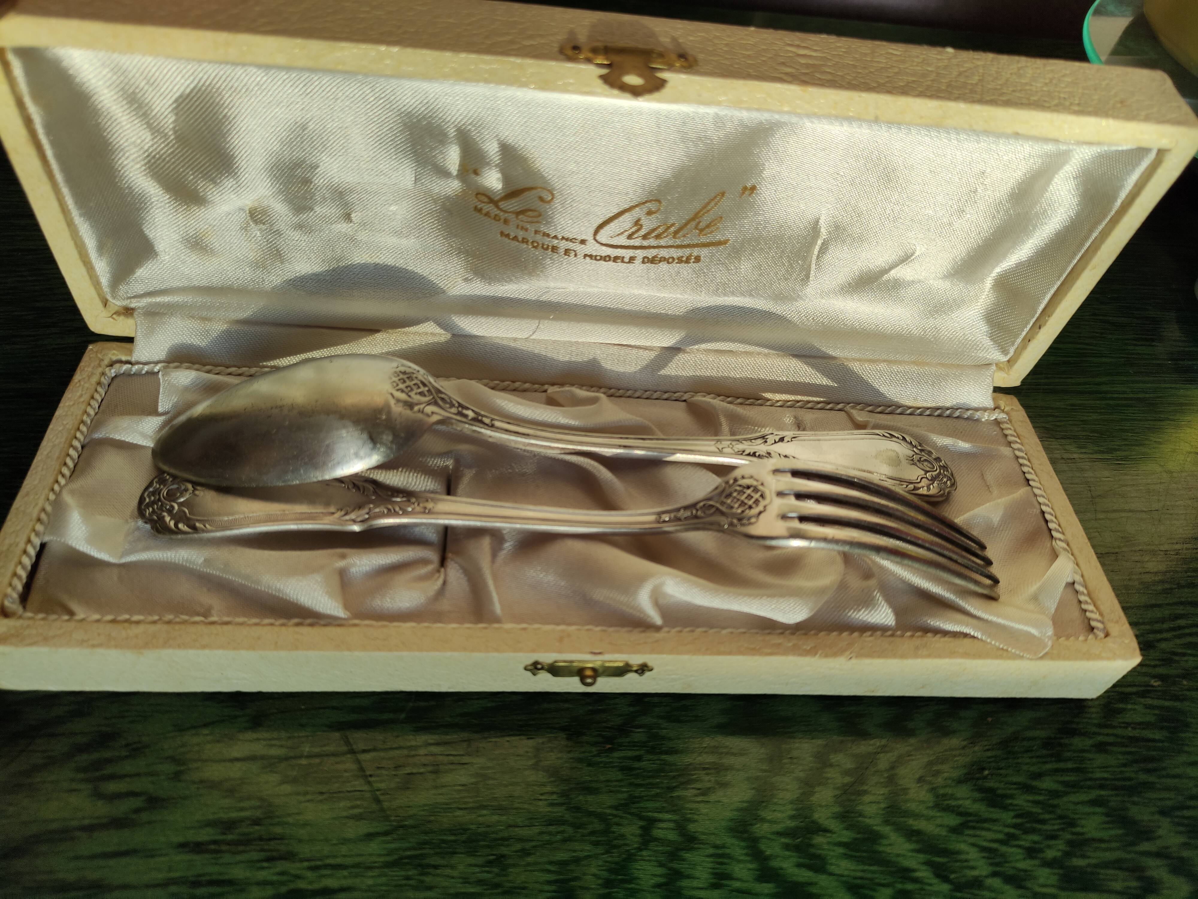 Silver metal cutlery SAM LUX