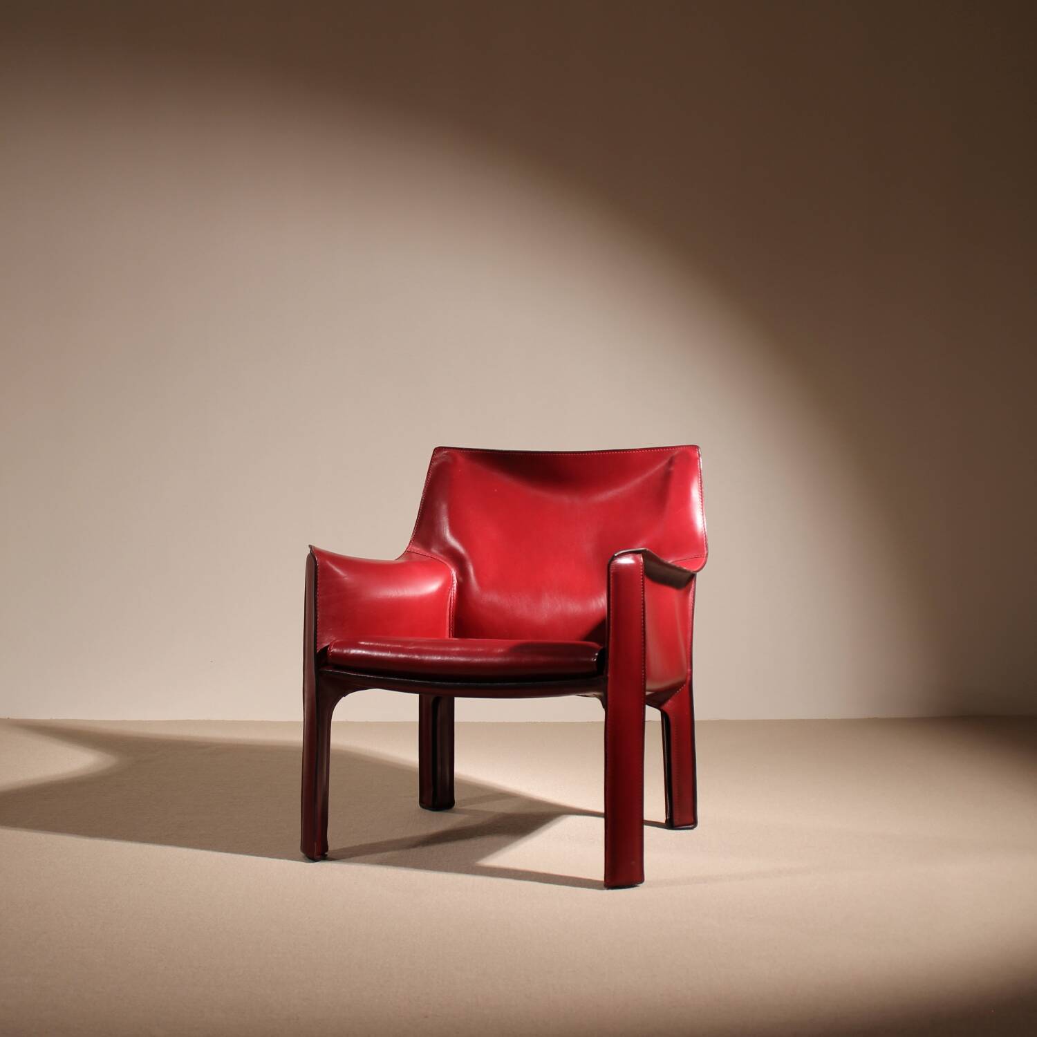 Fauteuil en cuir 'CAB 414' par Mario Bellini pour Cassina | Italie 1982