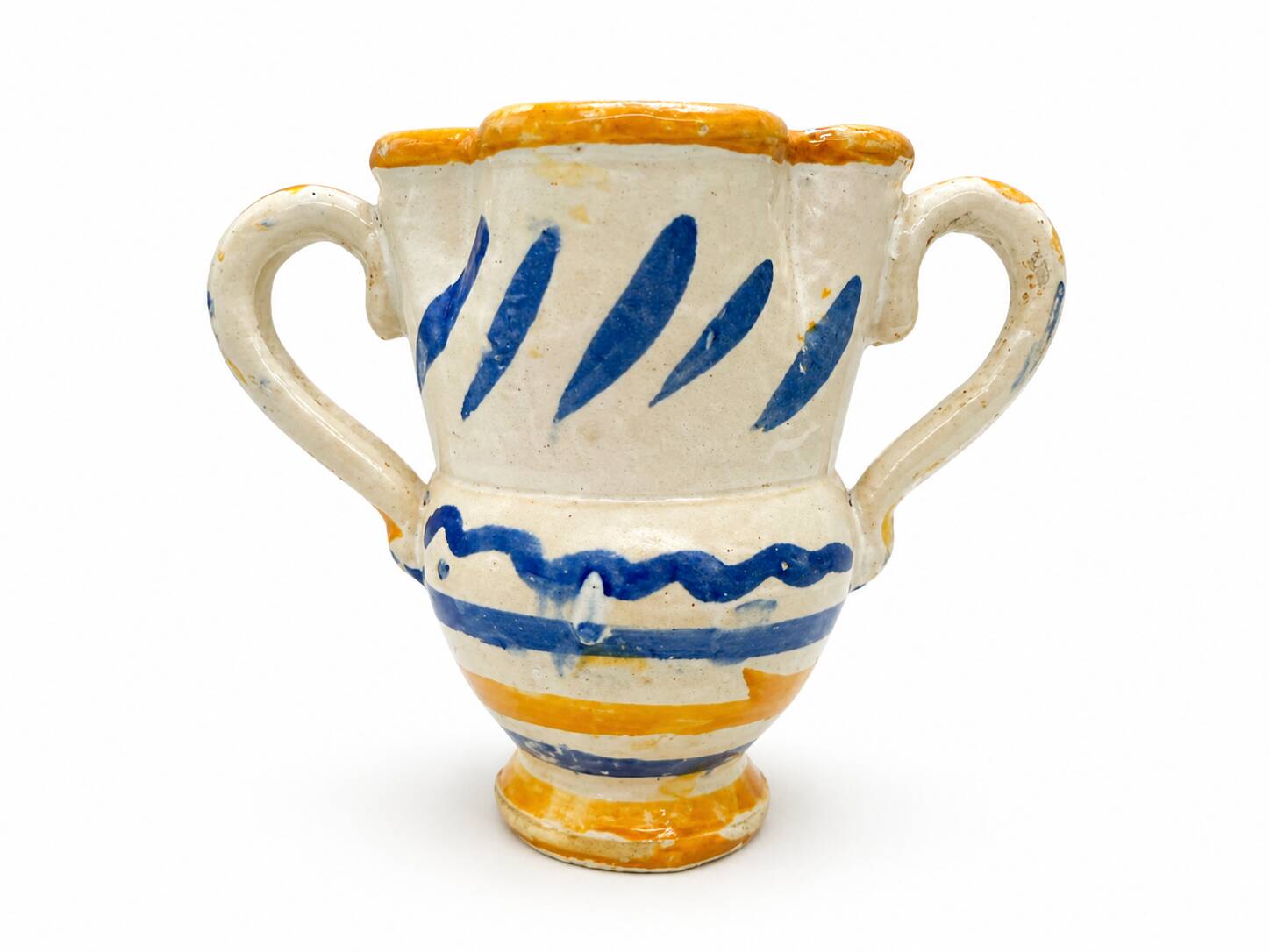Brooch in Glazed Ceramic - Grottaglie Style, 1900