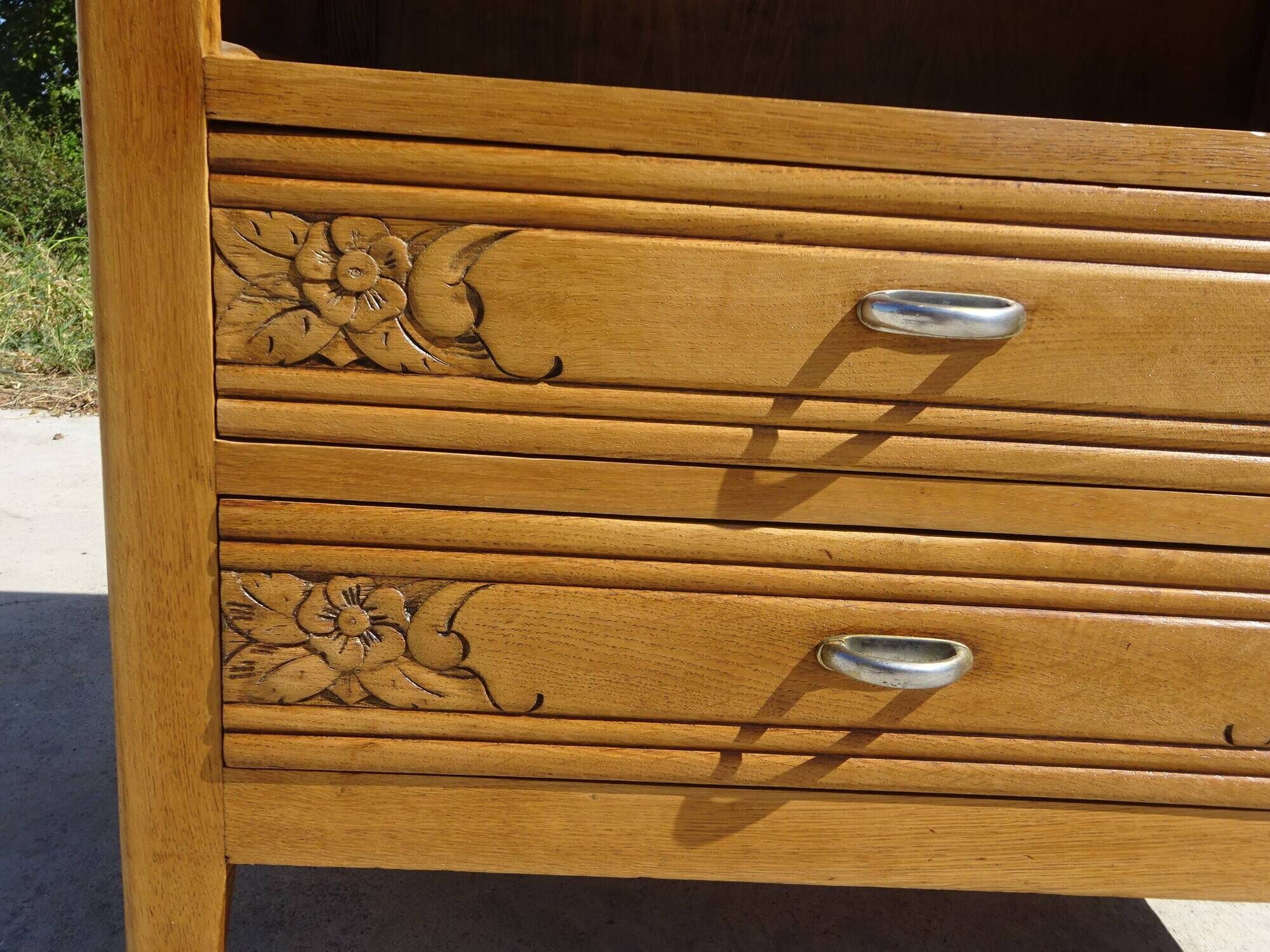 Small Art Deco piece of furniture, marble top.