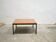 Vintage square modernist coffee table in teak and metal
