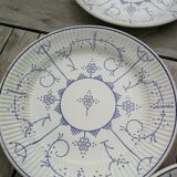 Ensemble de 9 assiettes plates Copenhague de Royal Boch
