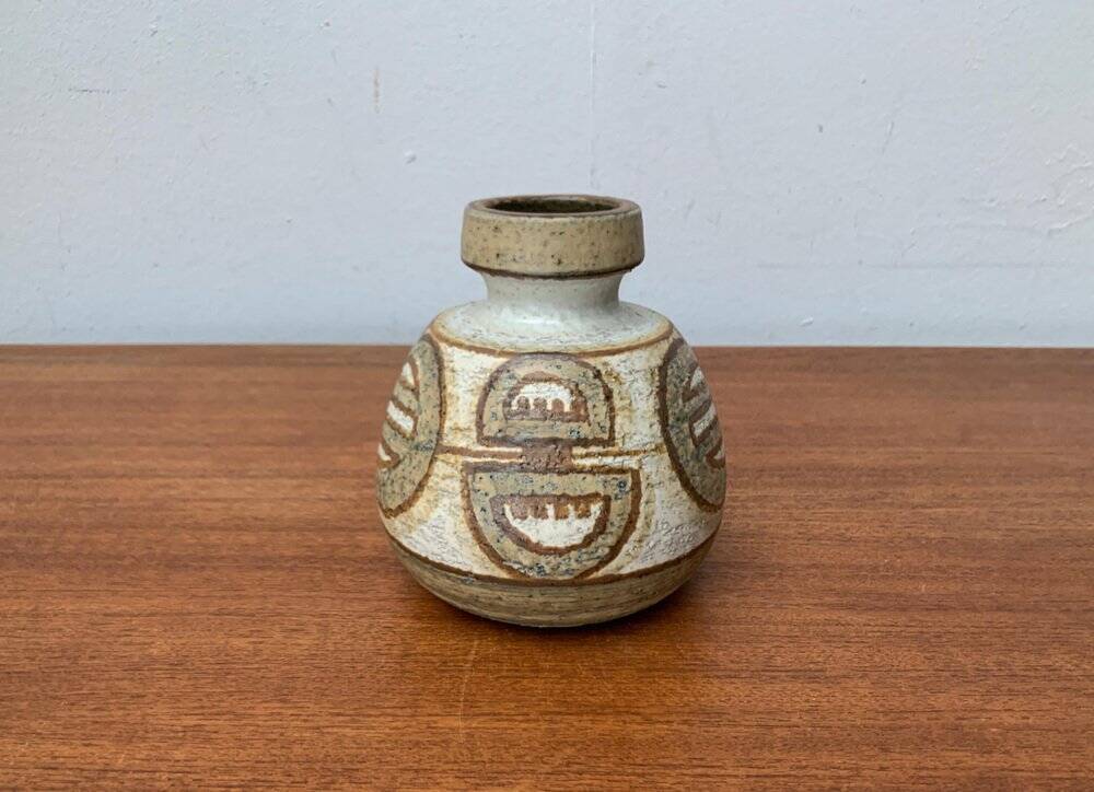 Mid-century Danish ceramic studio vase by Søholm, 1960s.