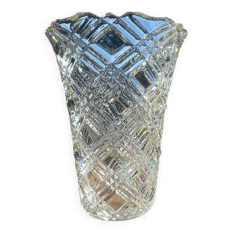 Vase en verre ciselé année 50