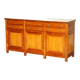 Large buffet Multiyork in solid cherry wood with six drawers.