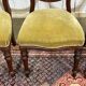 Set of 4 Victorian English chairs, 19th century, in mahogany