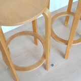 Paire de tabourets hauts vintage