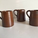 3 mugs grès du marais vintage