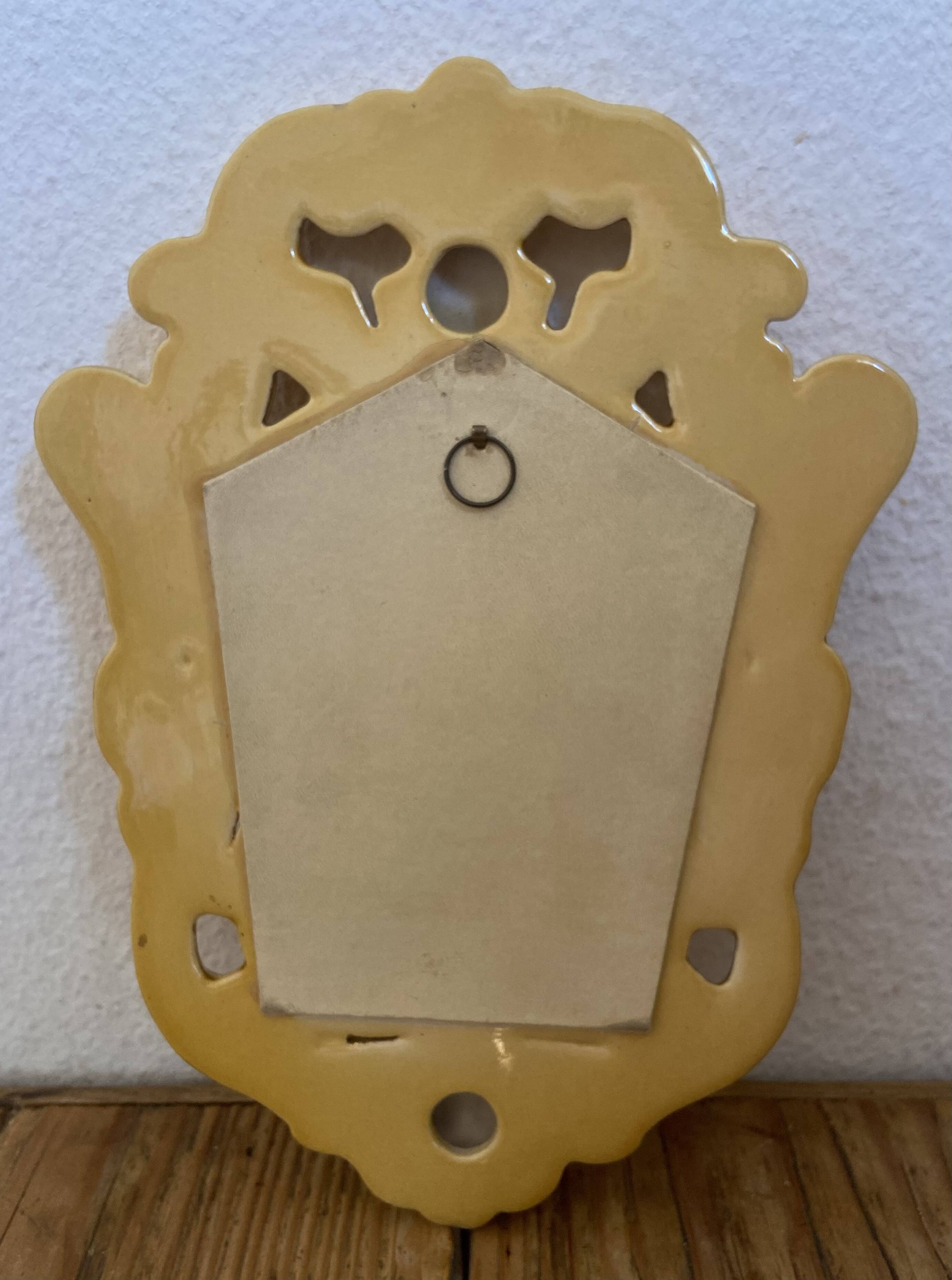Ceramic mirror by Marc Roussel