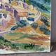 Gordes, village in the Luberon, oil on canvas signed Gisèle Renaut