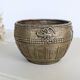 Vintage Brass Bowl Fish Scorpion Woven Texture