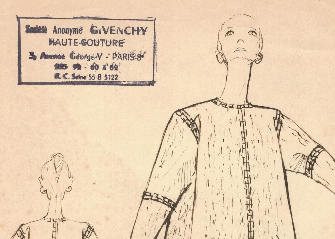 Drawing of the house Givenchy