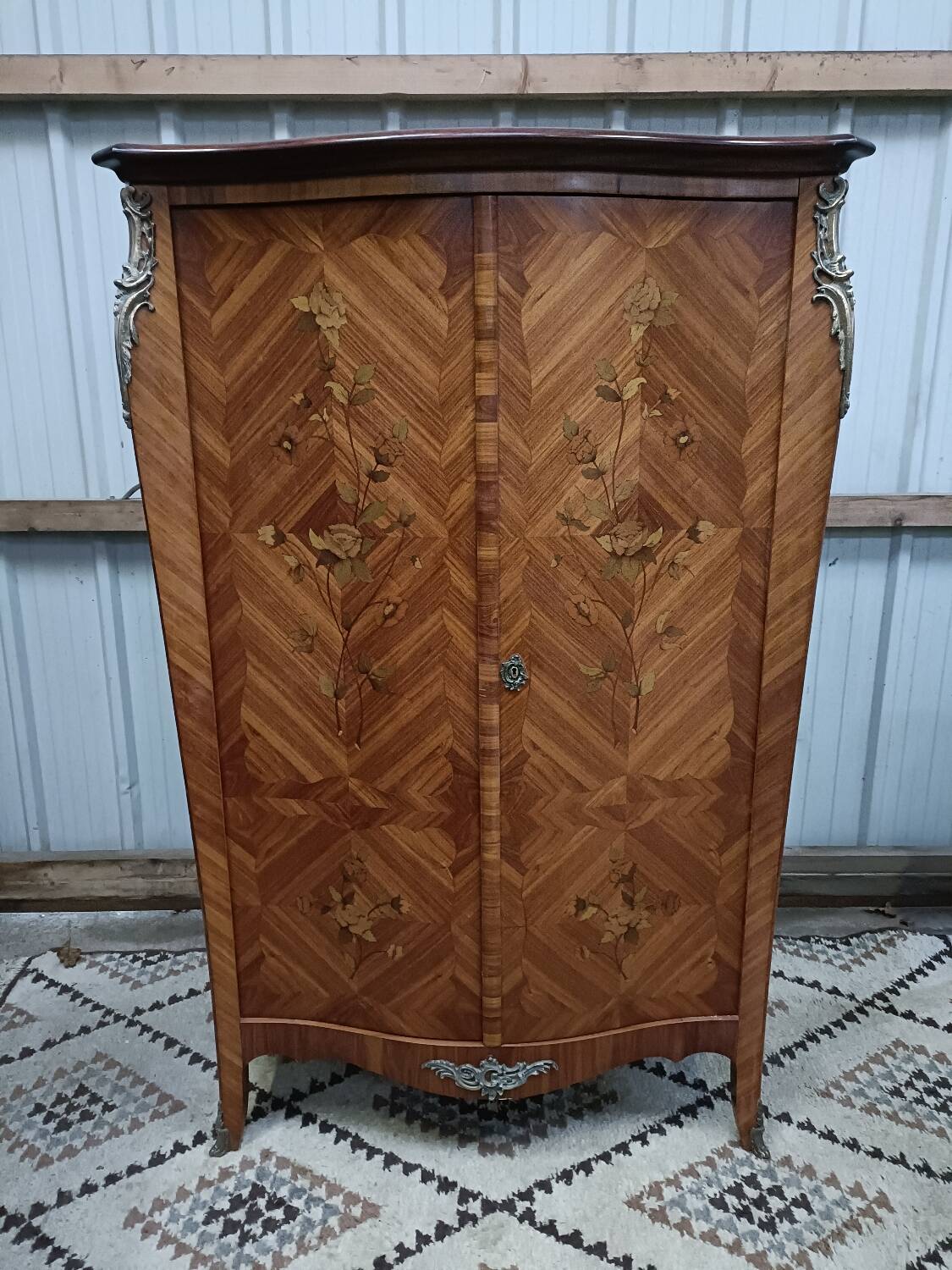 Rosewood inlaid cabinet