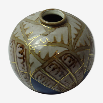 Vase ball porcelain Camille Tharaud