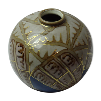 Vase ball porcelain Camille Tharaud