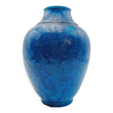 Vase en céramique Bleue de Edmond Lachenal