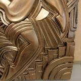 Large Art Deco bas-relief dancer "Folies bergère" after Maurice Picaud