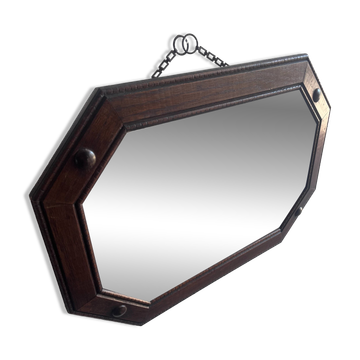 Miroir mural octogonal anglais Arts & Crafts / Art déco, 1920s–1930s