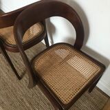 Pair of Baumann canne gondole chairs