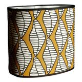 Oval lampshade vintage fabric Ikea 2006 design Linda Svensson