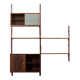rosewood wall unit by Preben Sorensen for PS System, Randers, 1960s