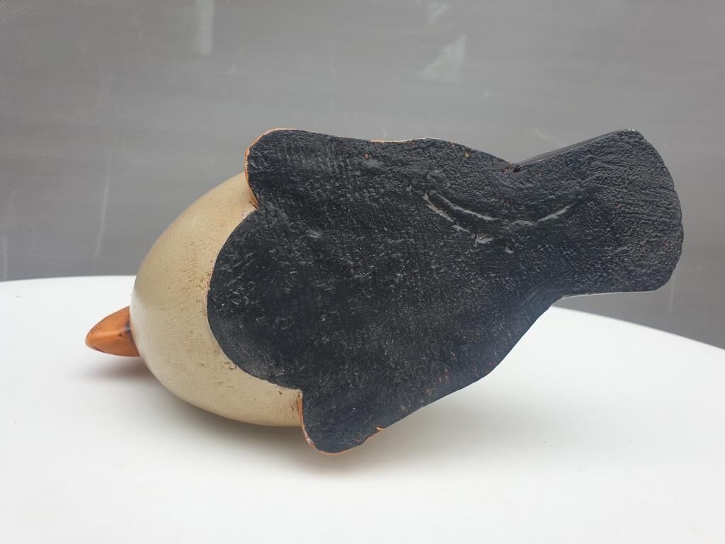 Pélican bois peint