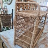 Rattan shelf