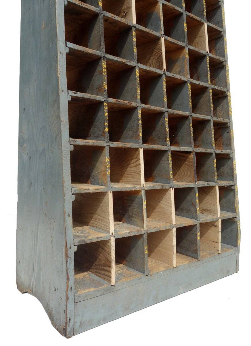 1940 Industrial Wooden Shelving Unit industrial design
