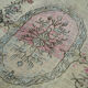 Handmade turkish 1970s 182 cm x 296 cm blue carpet