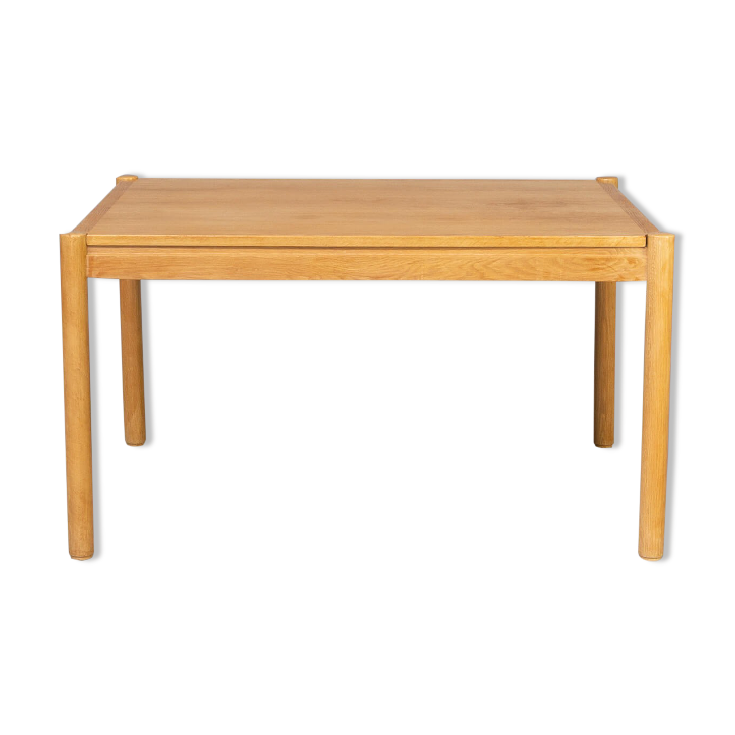 Oak veneer dining table 70s