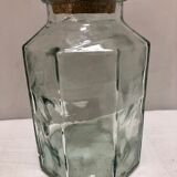 Large thick glass jar