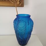 Art Deco blue vase