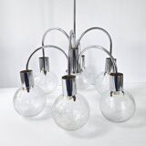 Vintage 1970s 6-ball chandelier
