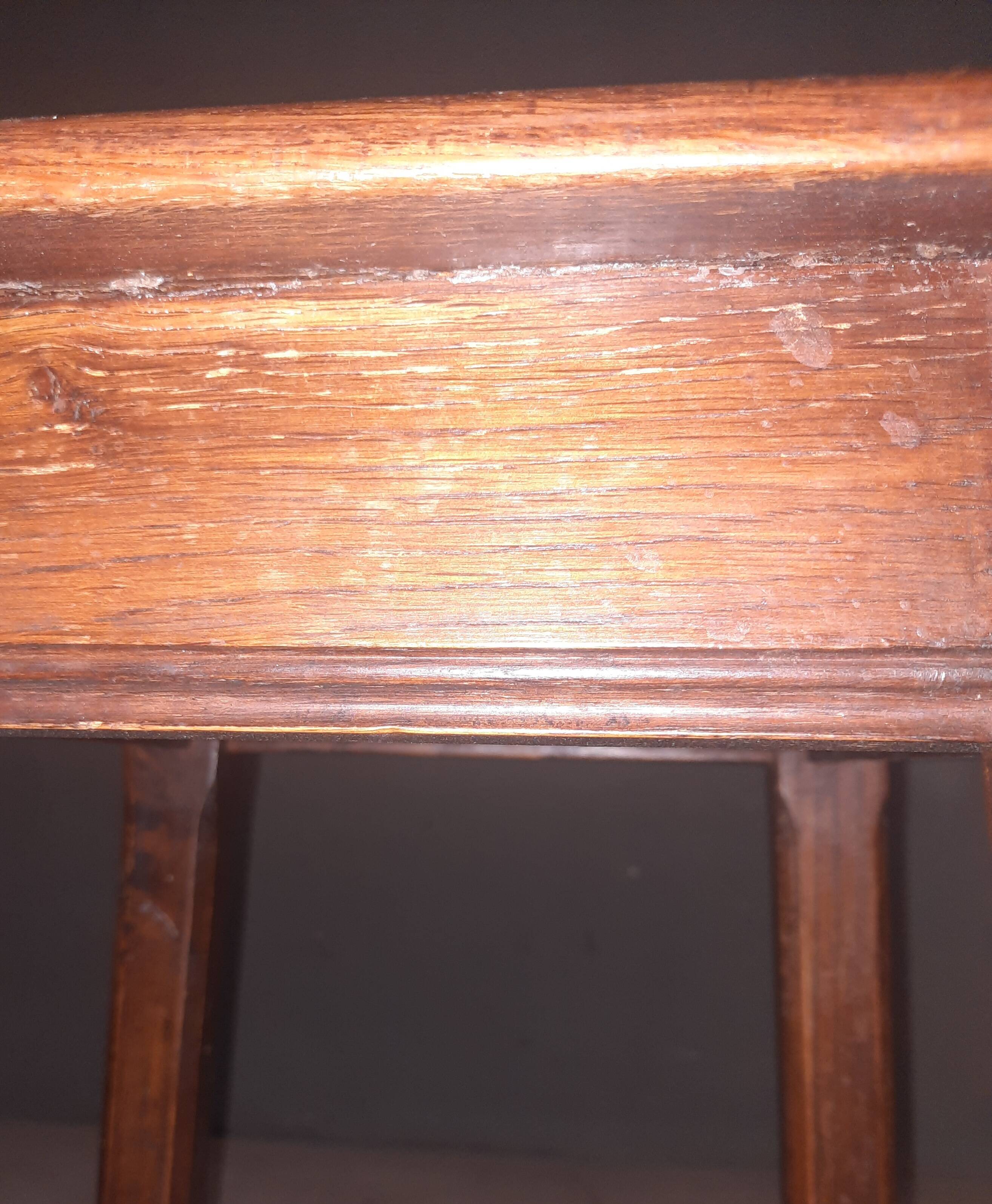 Pair of solid oak stools