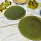 Lot 2 assiettes dessert émaillées