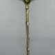 Art Deco Brass and Opaline Glass Chandelier, 1930s