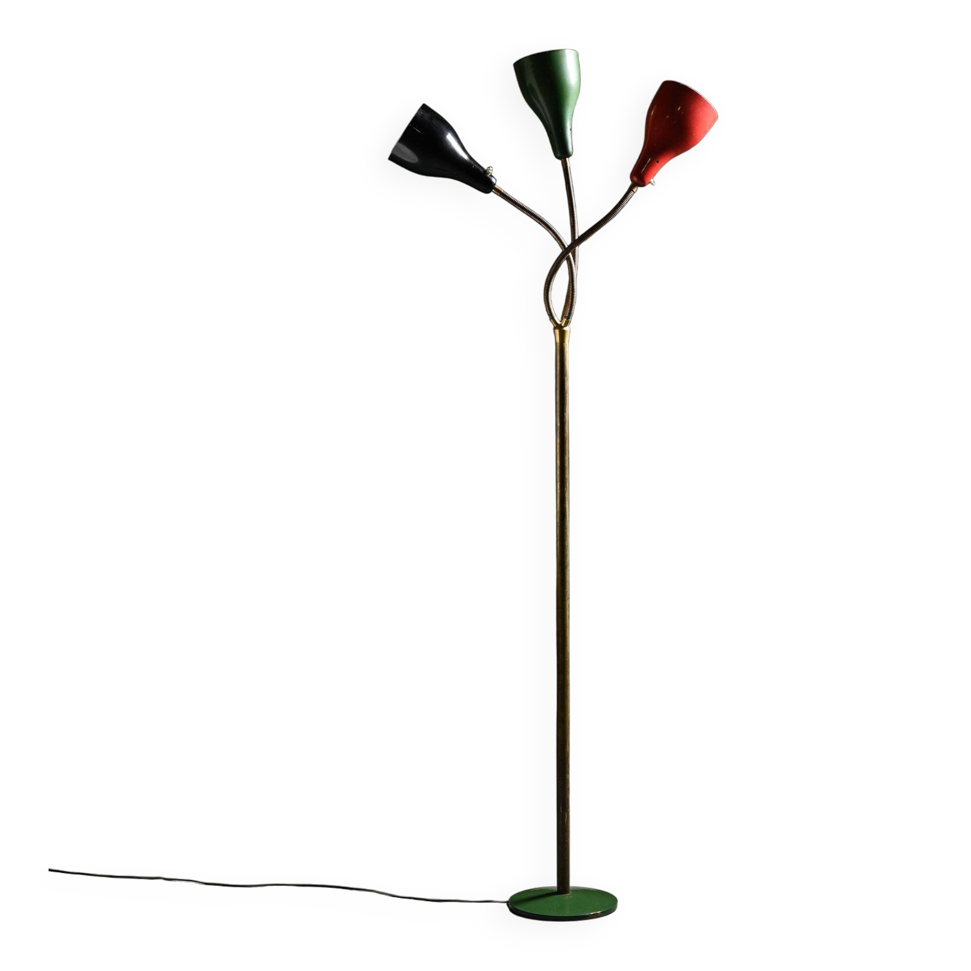 Lampadaire orientable par Giuseppe Ostuni, O'Luce circa 1950
