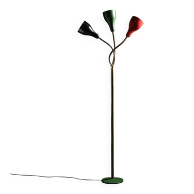 Lampadaire orientable par Giuseppe Ostuni, O'Luce circa 1950