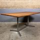 Vintage industrial table desk chrome oak