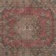 Vintage Turkish handmade rug 134x193 cm