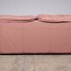 Ensemble de salon italien vintage – 4 pièces en cuir rose (années 1970)