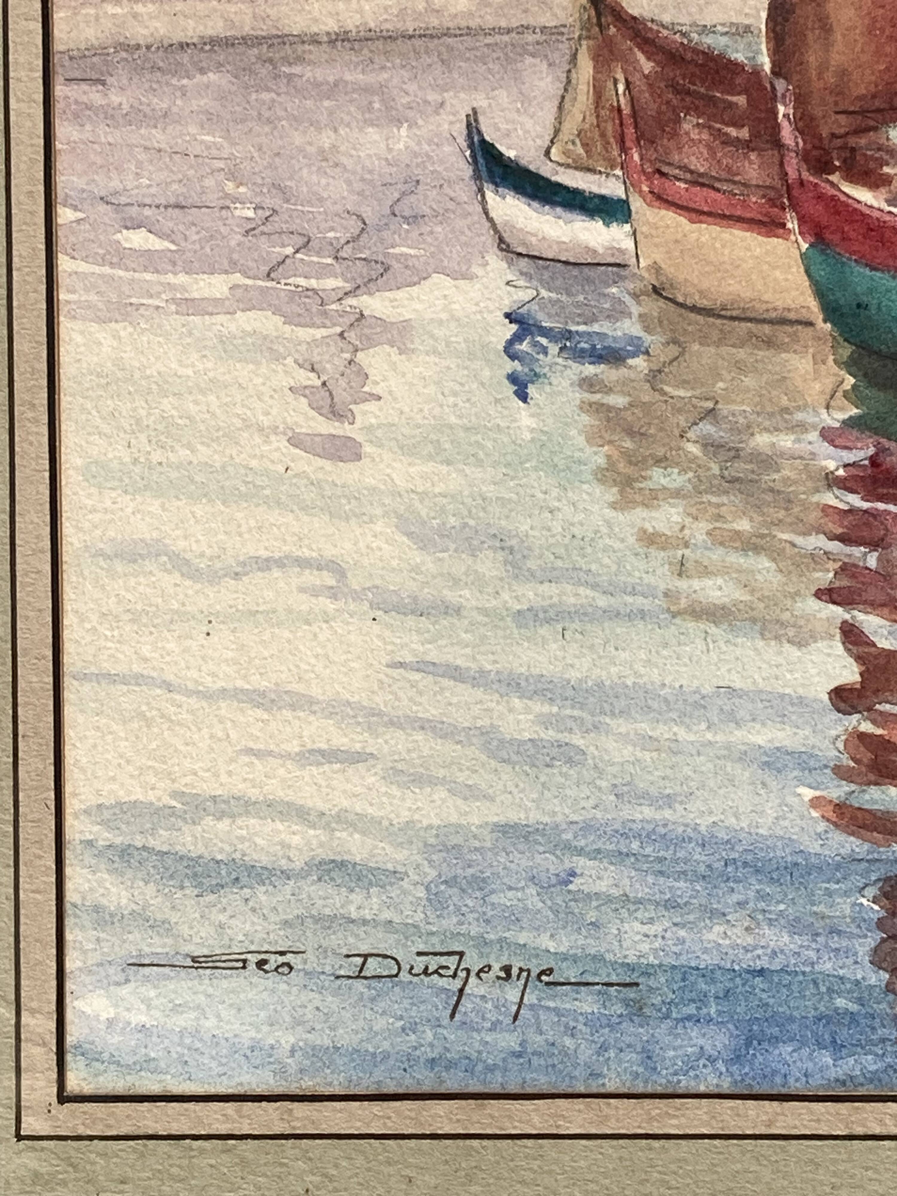 Geo Duchesne (20th century), Framed and signed marine