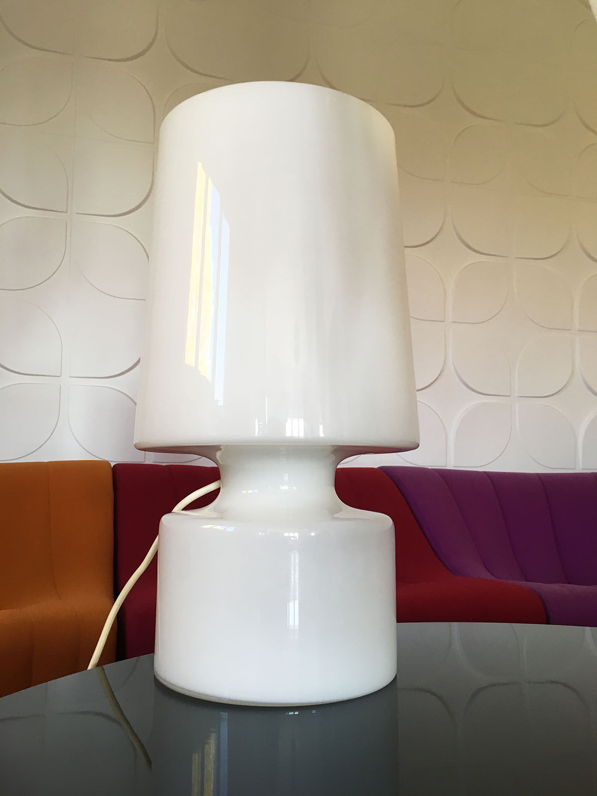 Beautiful and large Vistosi lamp from the 70's vintage italy murano