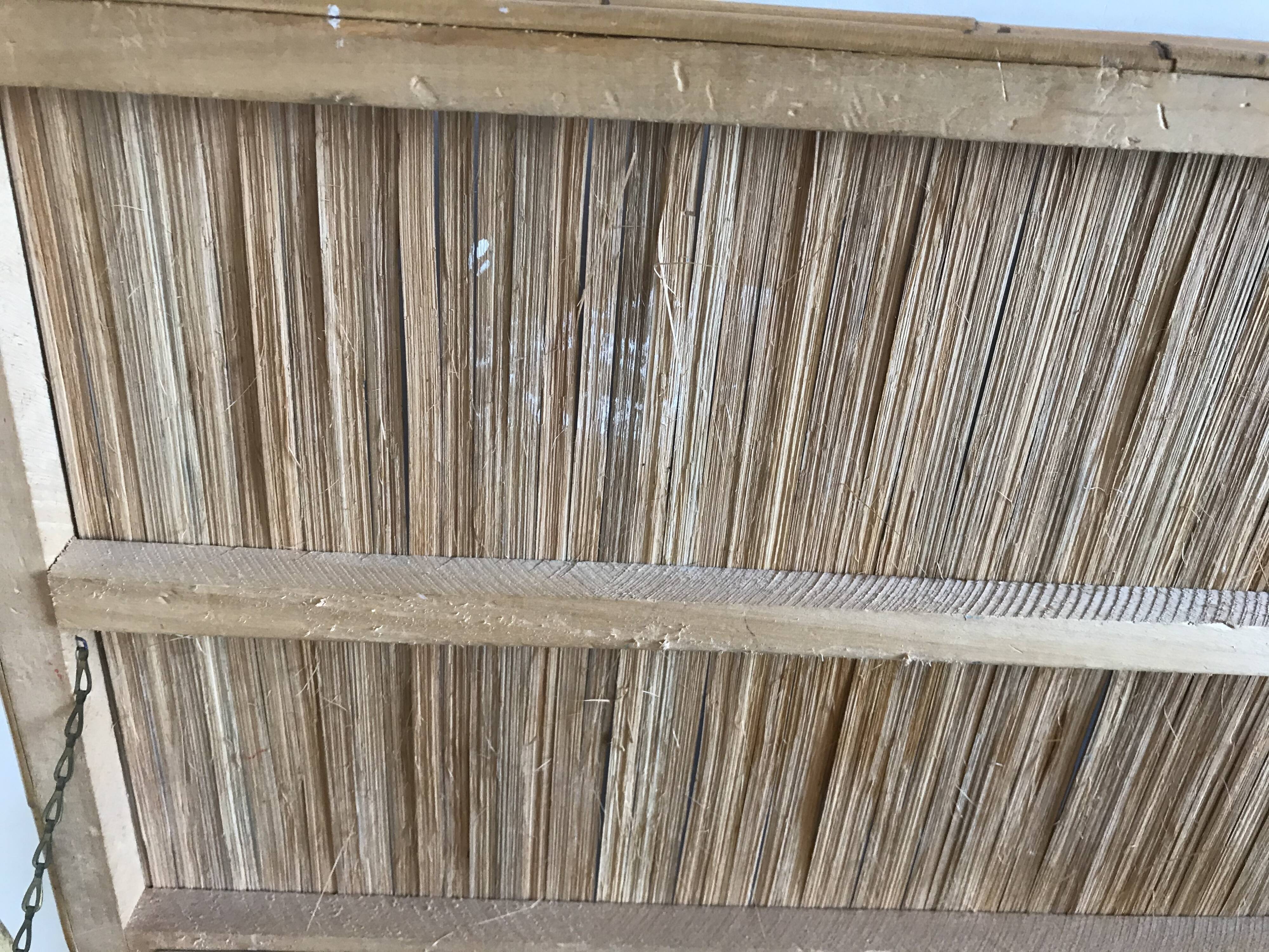 Vintage bamboo rattan chest from the 60s