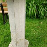 Garden saddle column in old marble