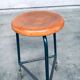 Set of Industrial Green Tripod Stool Set, Belgium, 1950s