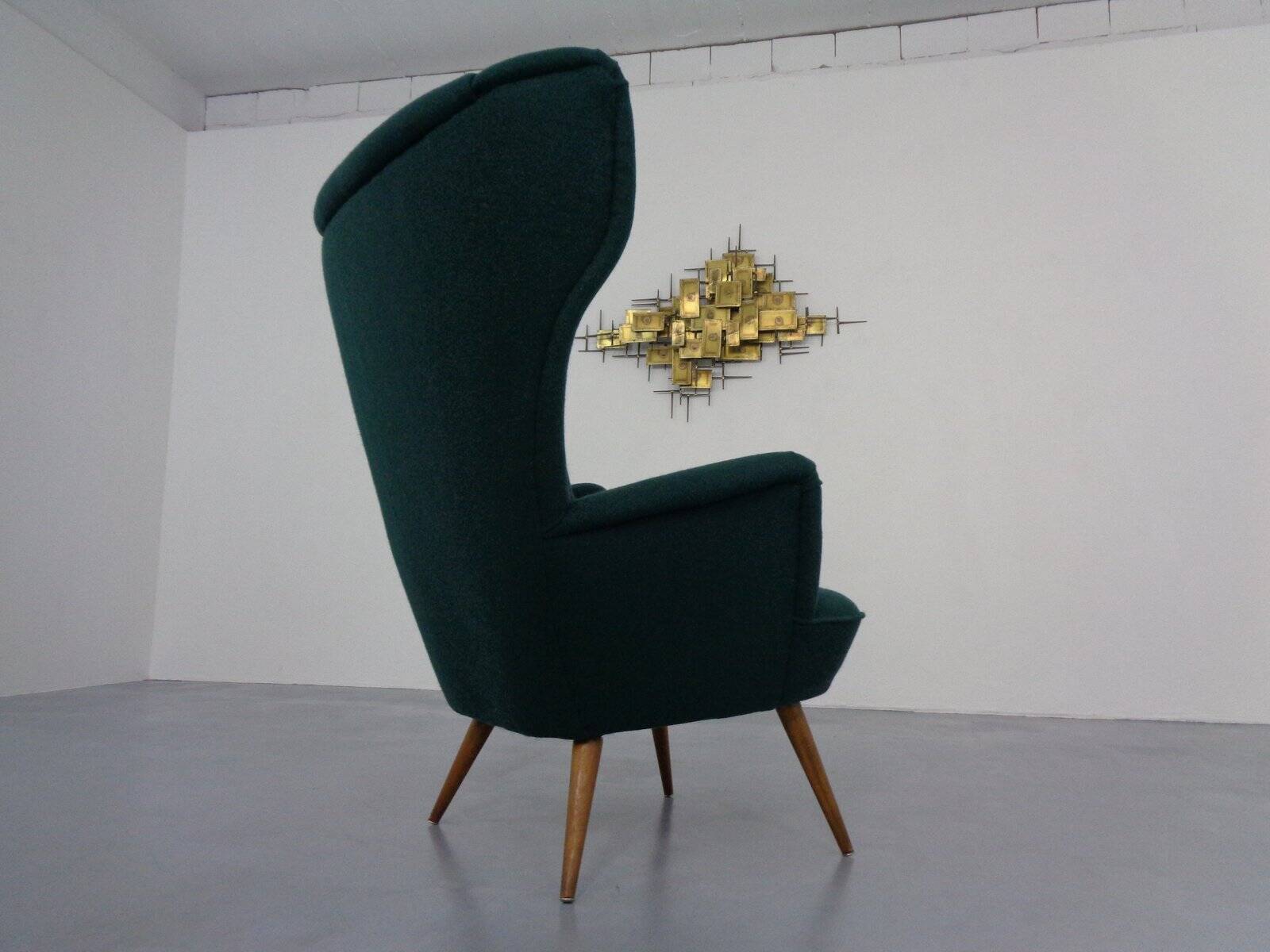 French Kvadrat Tonica Wingback Chair, 1950s
