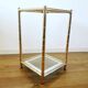 Pair of gold meta harnesses and glass tops